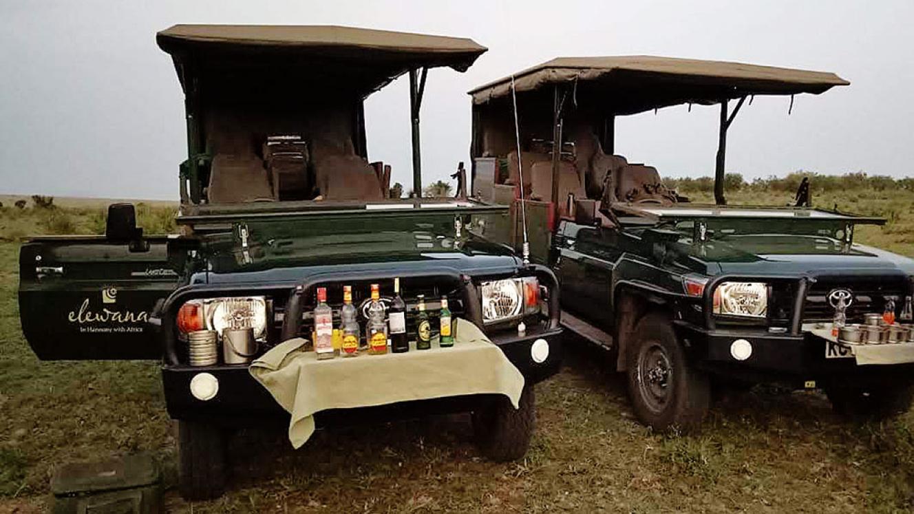The new custom built 4v4 vehicles at Elewana Sand River Masai Mara and Elewana Kifaru House.