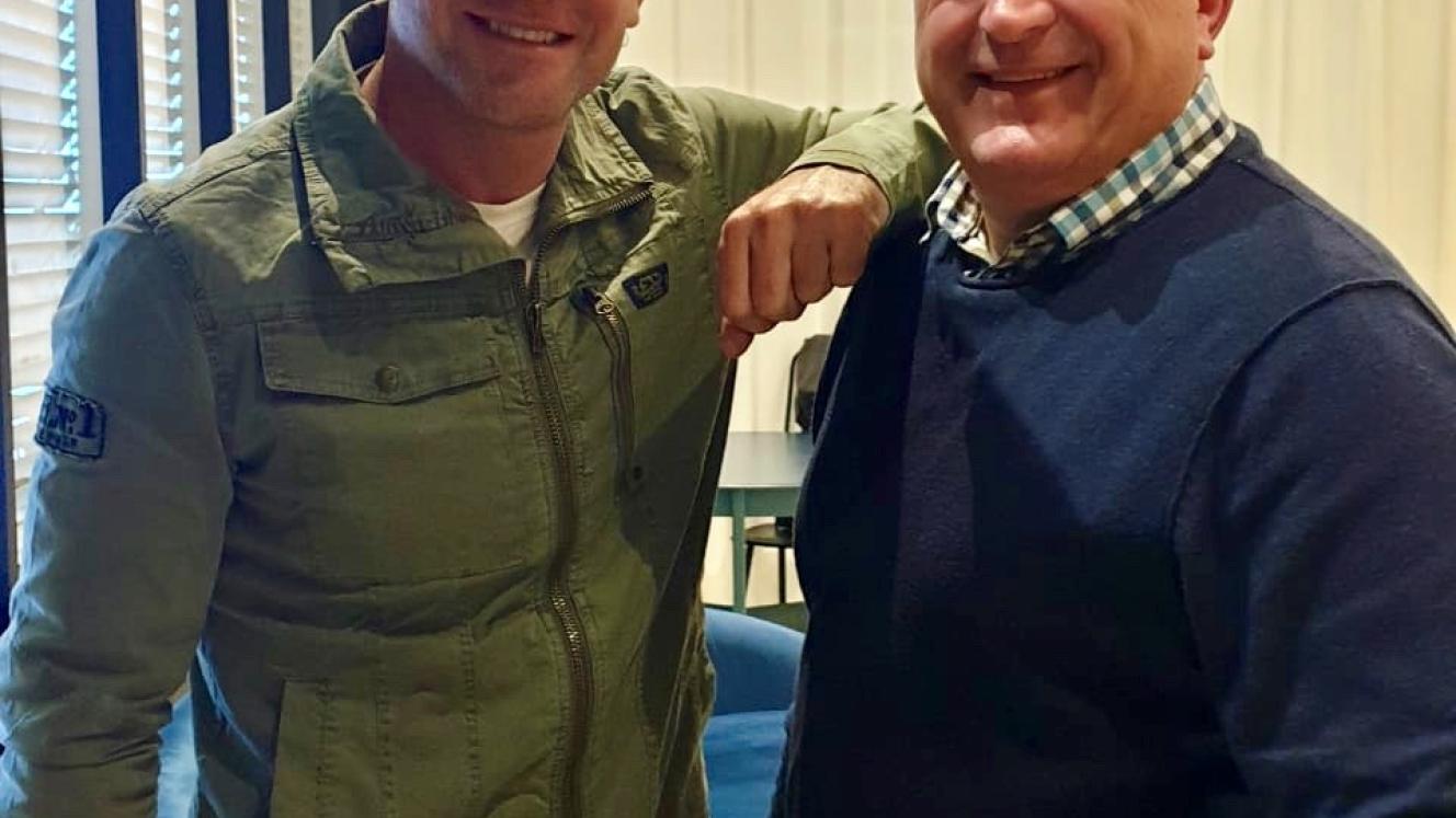 Lucid Ventures founder Gidon Novick (left) with Michael Pownall, managing partner of Valor Hospitality Parter, which manages Home* Suites Hotels. 
