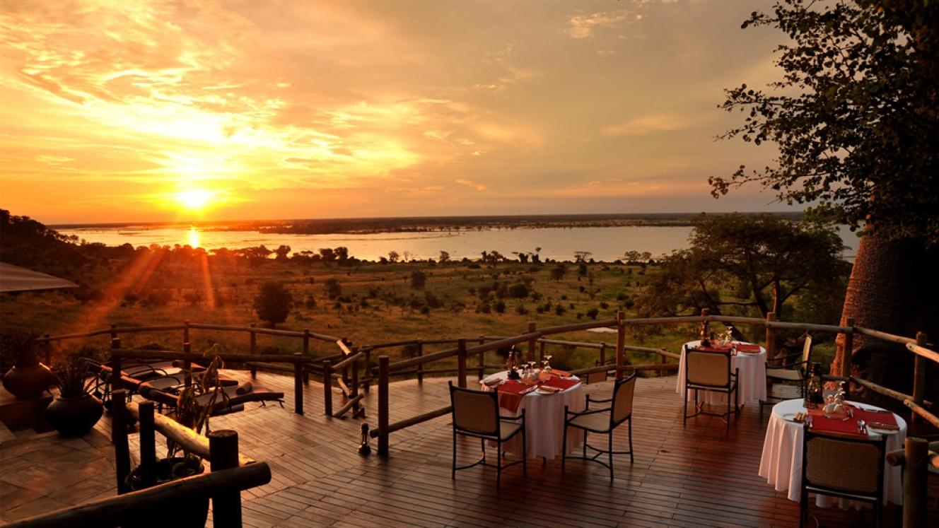 A view from the Ngoma Safari Lodge, Botswana.