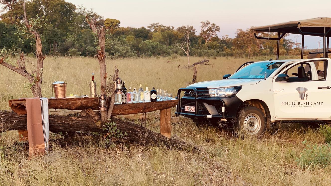 Sundowners at Khulu Bush Camp