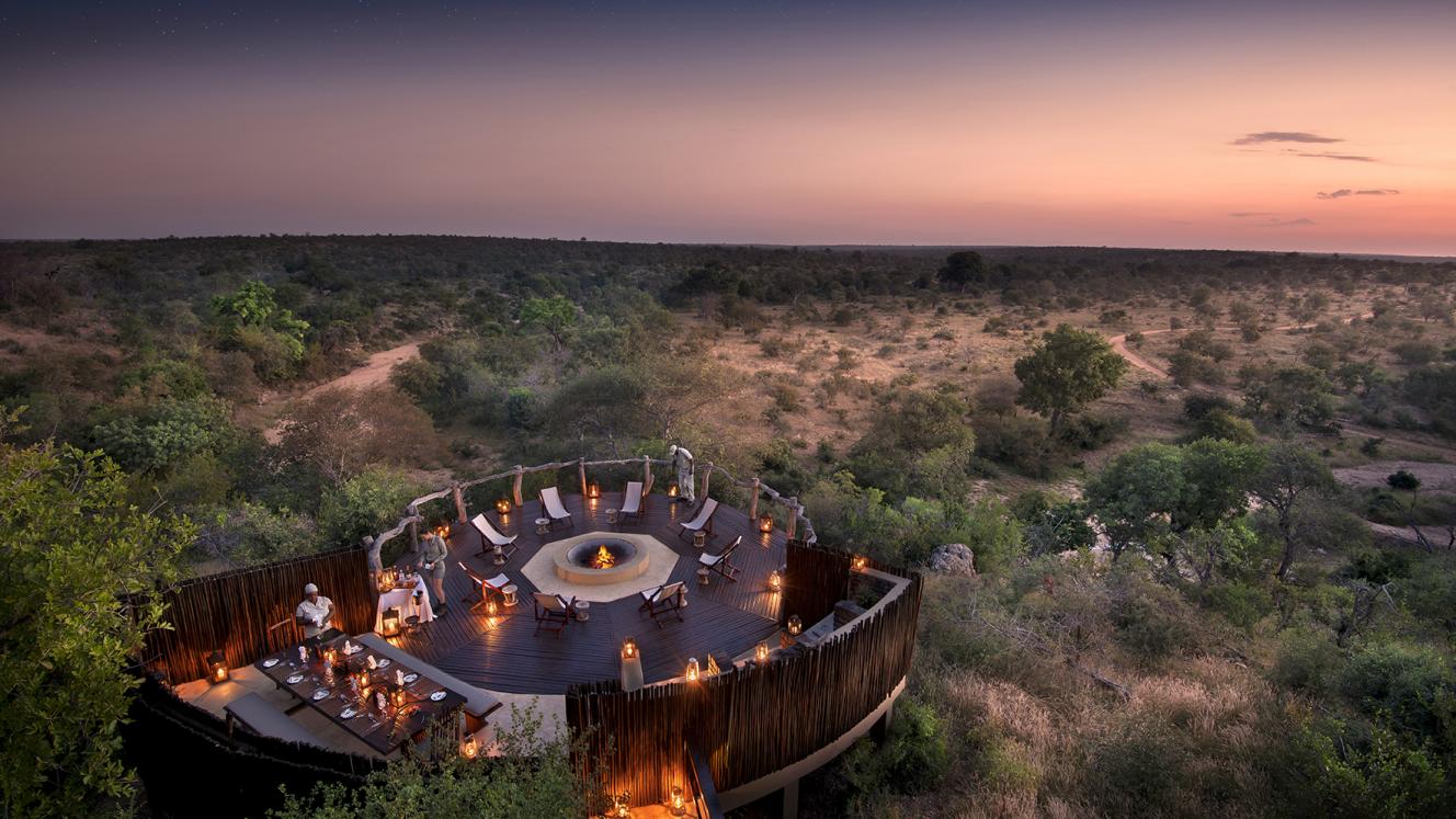 The typical safari bush dinner is a popular experience among millennials.