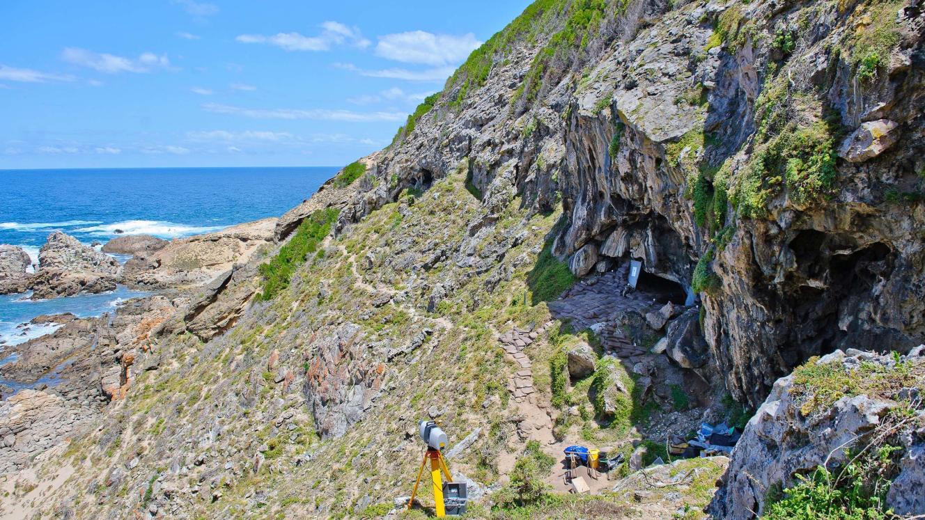 Blombos Cave in Blomboschfontein Nature Reserve.