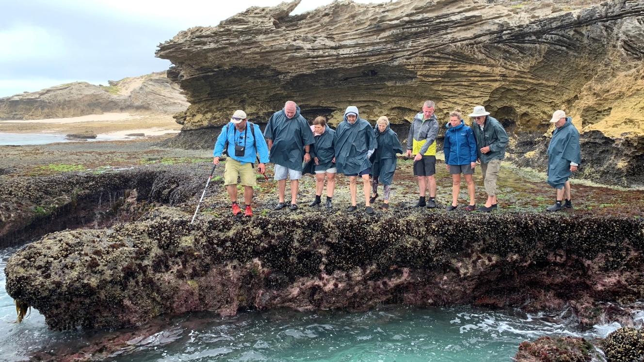 Guide Billy Robertson takes guests on a journey through the tidal ecosystem.