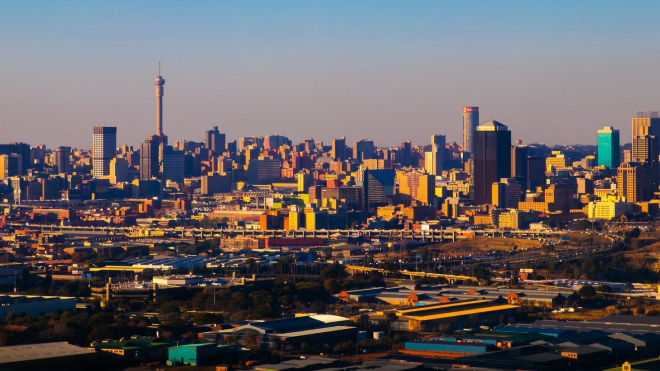 The city of Johannesburg.