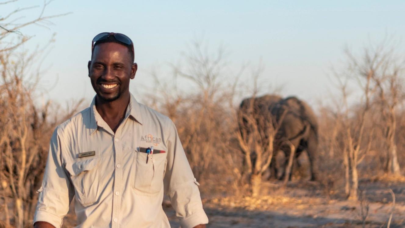 James Tsietsi, an African Bush Camps guide based in Linyanti Concession, Botswana