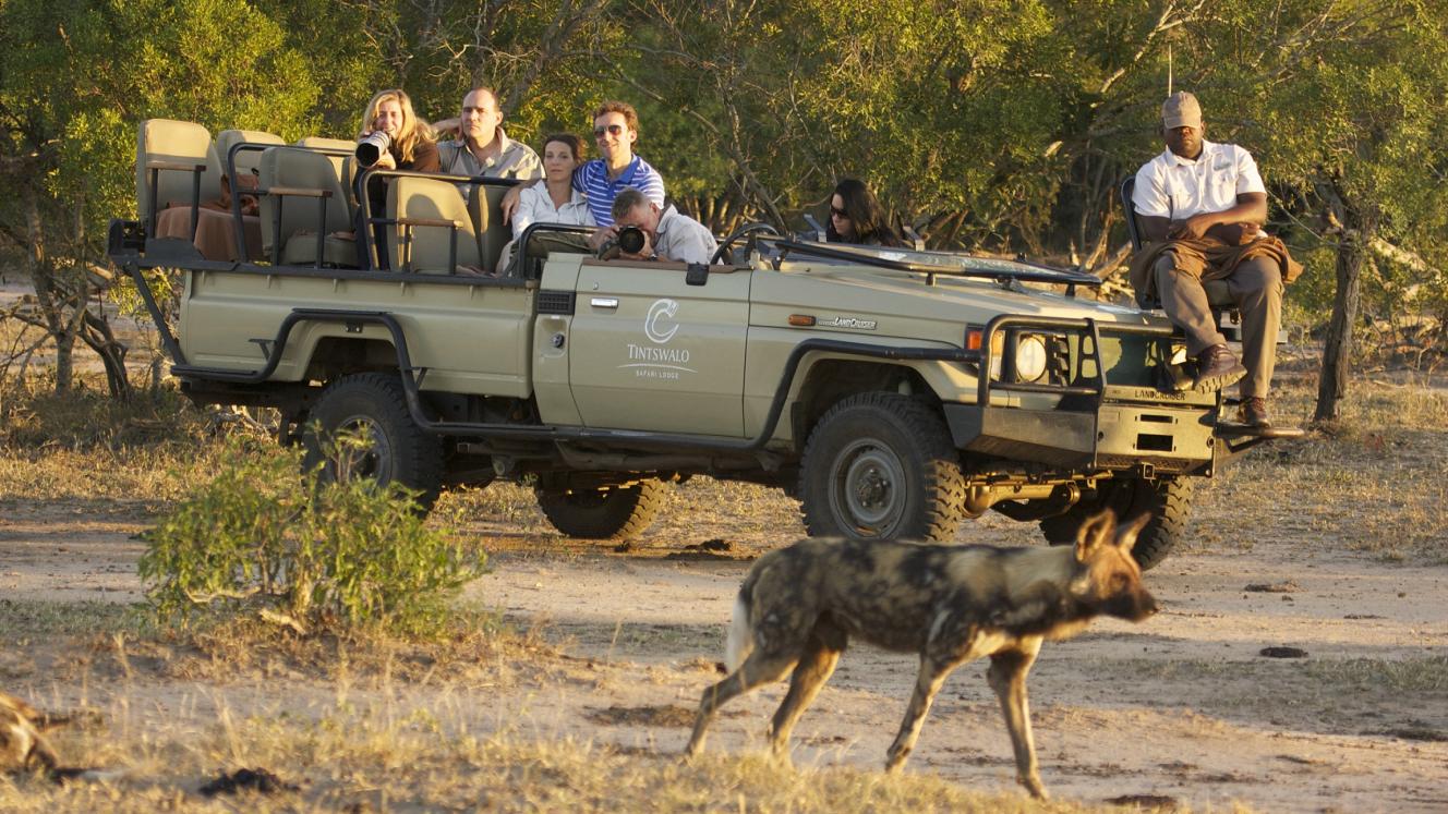 A safari vehicle at Tintswalo Safari Lodge
