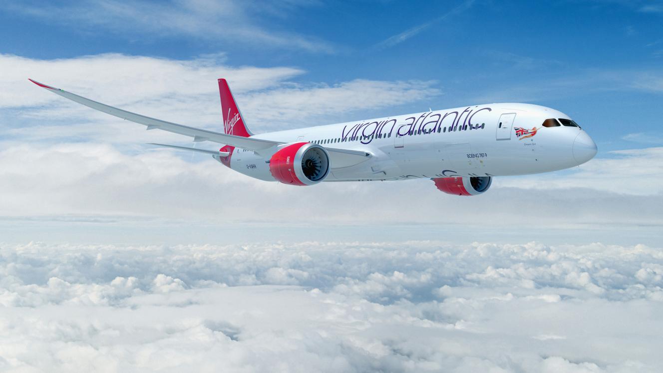The Virgin Atlantic 787-900 Dreamliner.