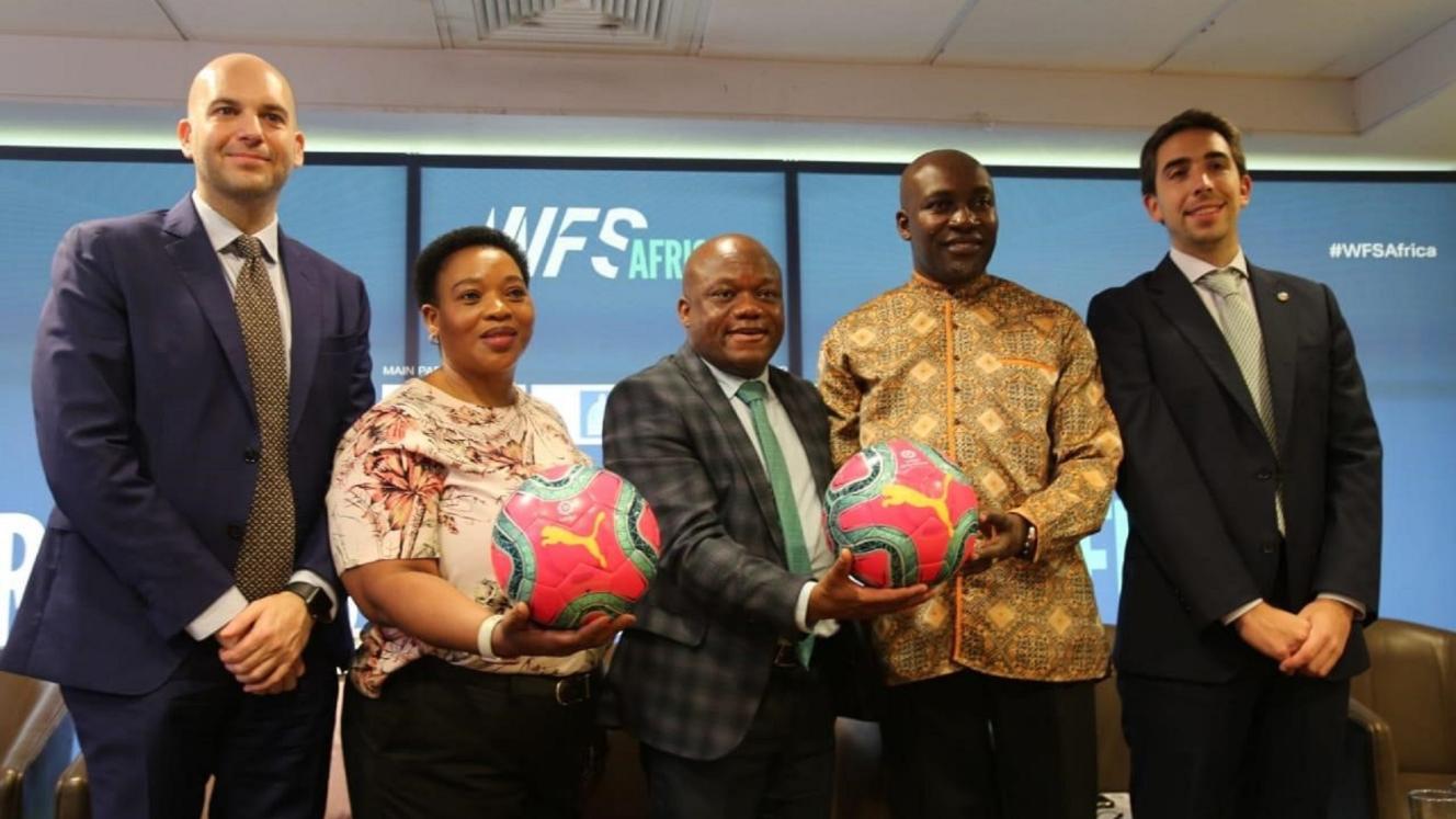 MEC for Economic Development, Tourism and Environmental Affairs, Nomusa Dube-Ncube (second from left) and Premier of KwaZulu Natal Sihle Zikalala (middle)
