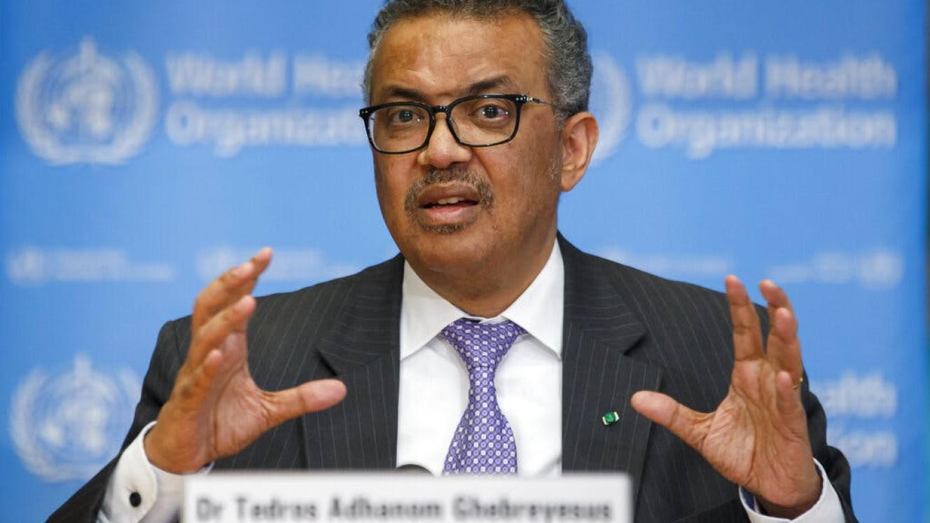 WHO Director-General Dr Tedros Adhanom Ghebreyesus