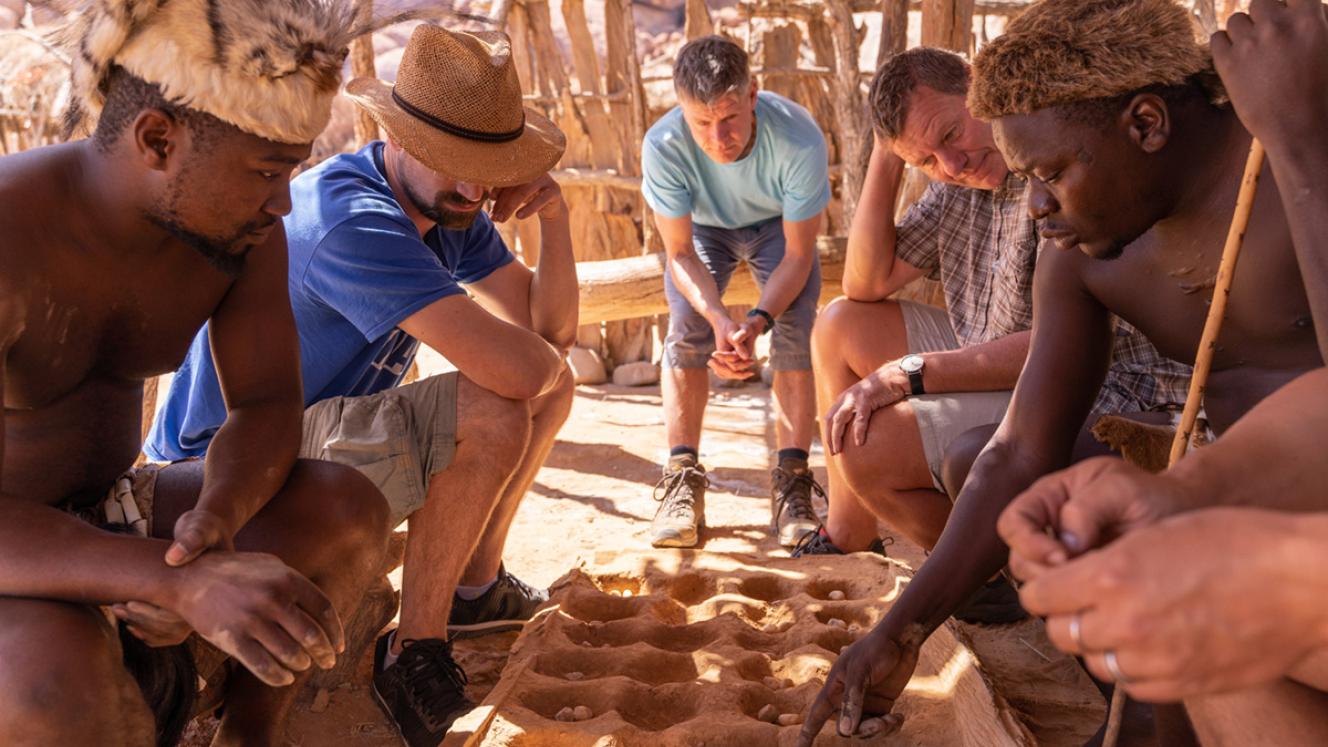 Guests interact with their hosts at Damara Living Museum 