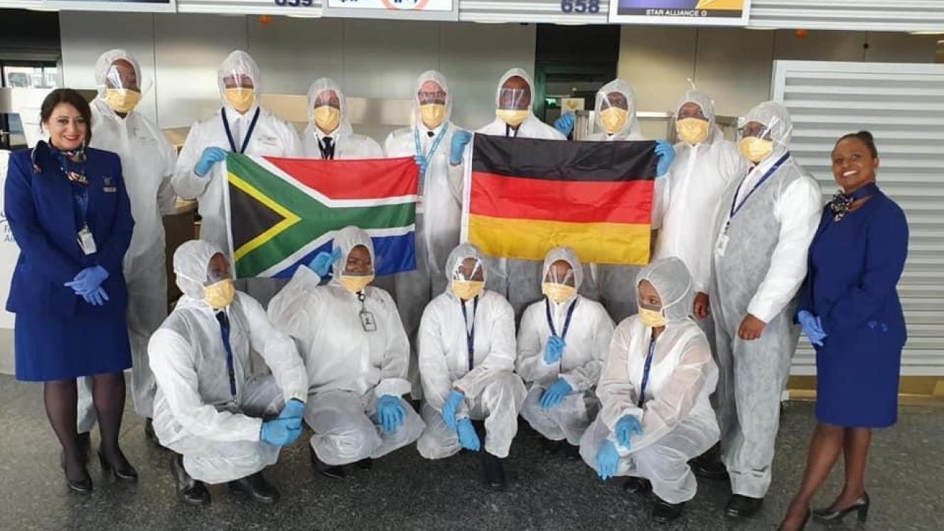 The SAA Crew who flew the repatriation flights