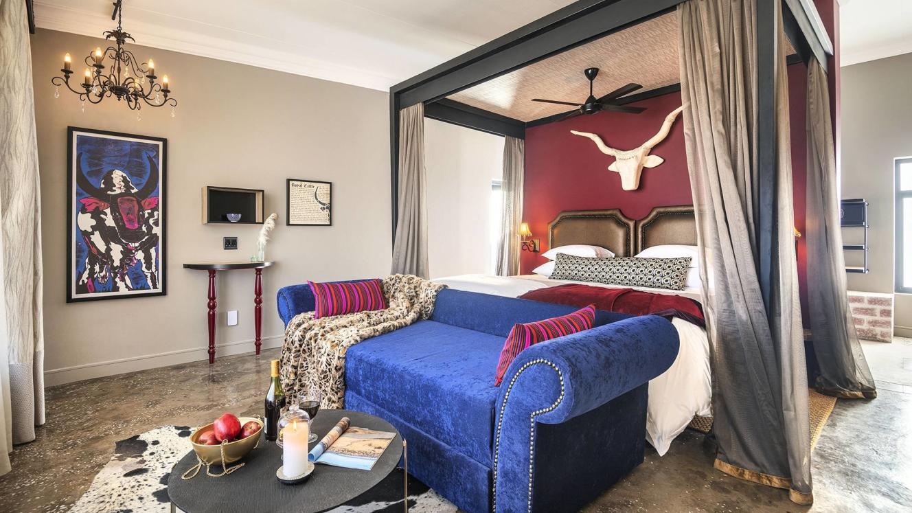 One of the rooms in Etosha King Nehale Lodge