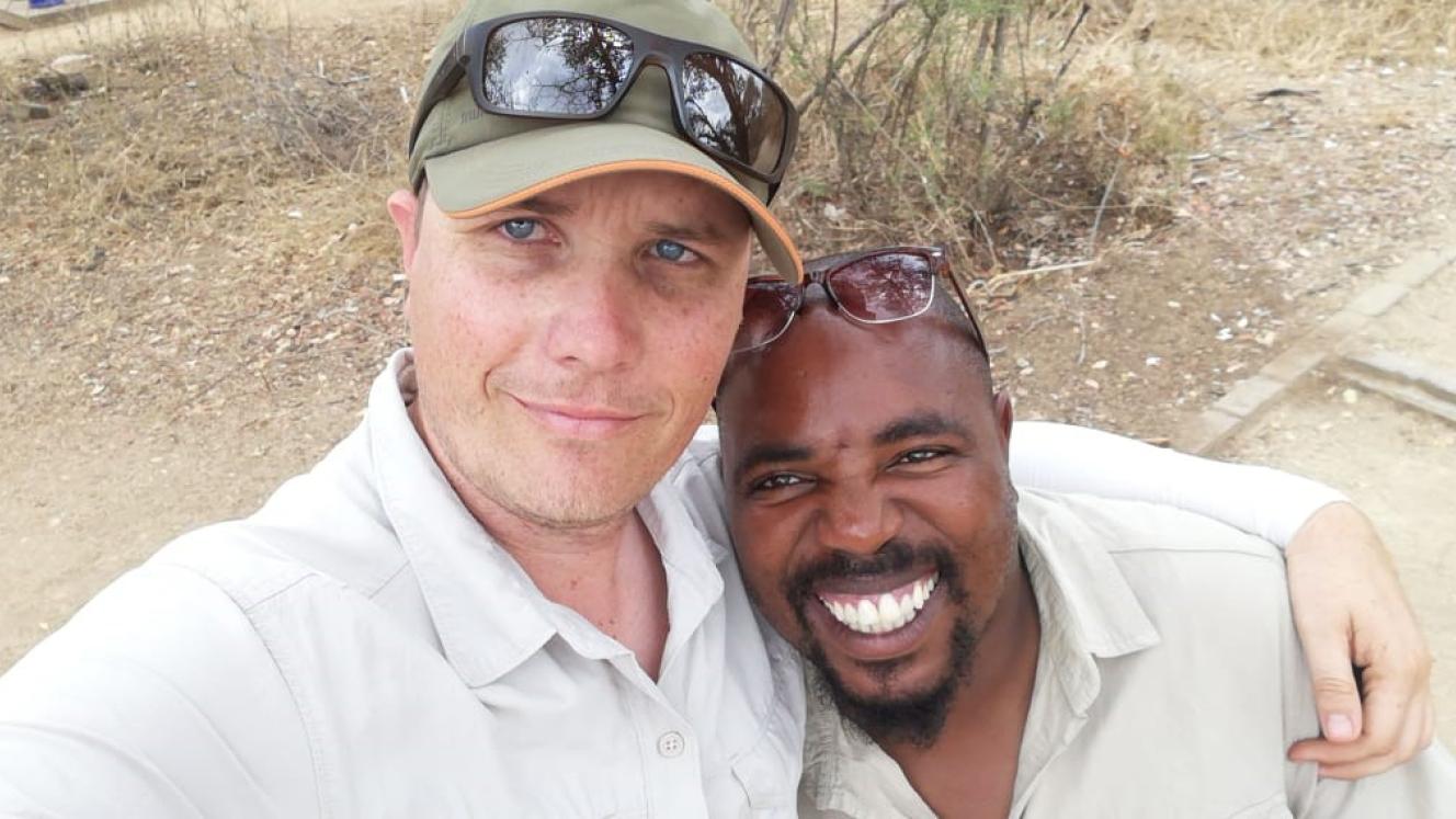 Henroux Jansen Van Rensburg (left), and Rufus Mashaole (right), both freelance tourist guides based in Mpumalanga