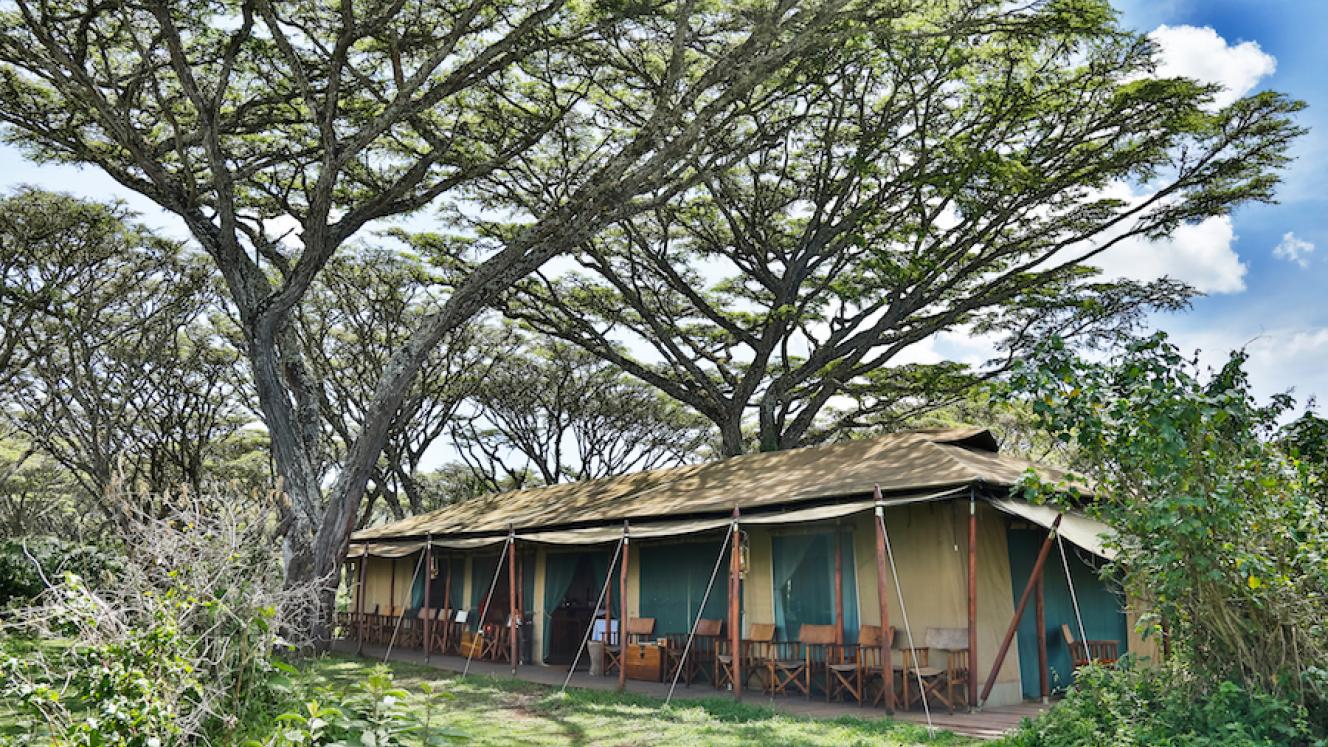 Lemala Ngorongoro tented camp where recently flooring made of 100% recycled plastic was installed.