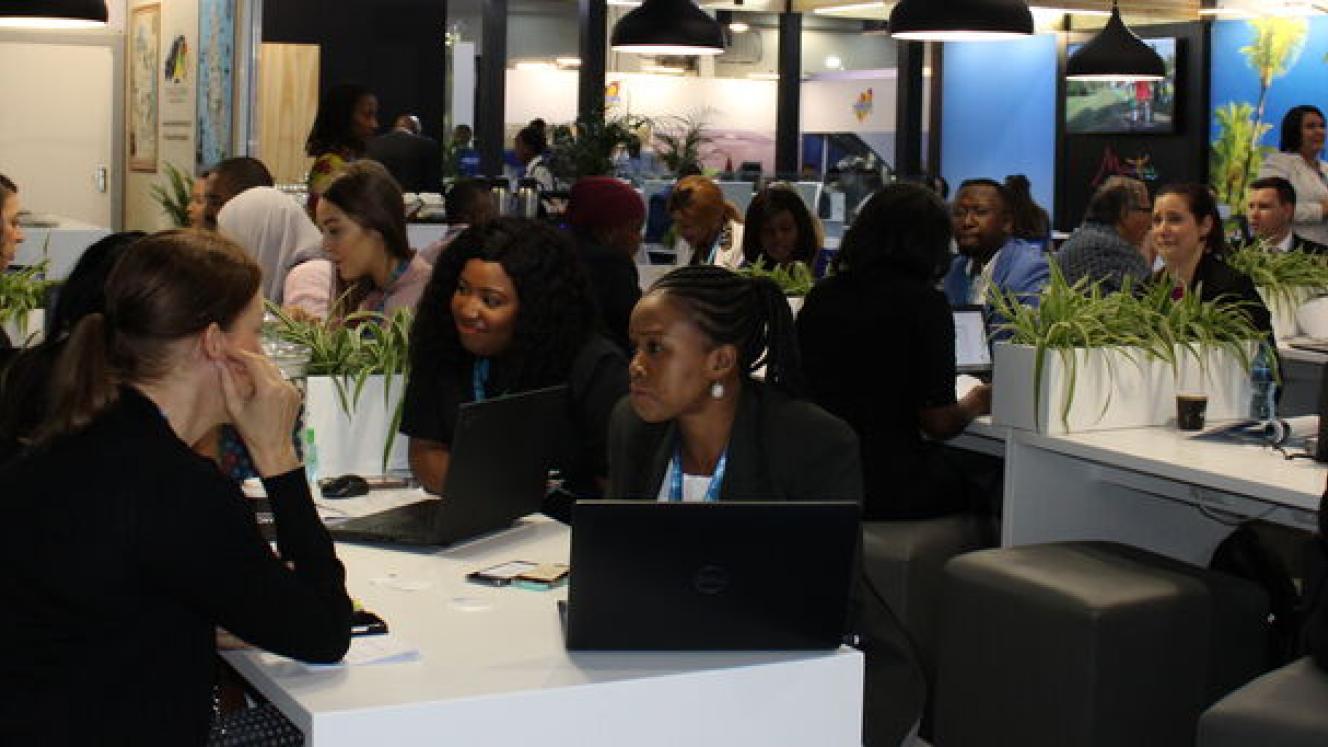 Gauteng stand at Meetings Africa 2022.
