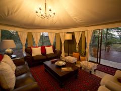 Elephant Camp West can be booked on an exclusive-use basis and accommodates a maximum of eight guests.