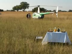 Guests can now take a helicopter transfer to and from the balloon launch site.