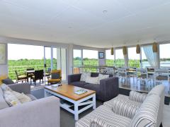 The Chobe Princess I, a houseboat on Botswana’s Chobe River, forms part of the Botswana and Namibia property. 