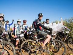 Riding for Rhinos was one of the highlights of the 2016 Nedbank Tour de Tuli.