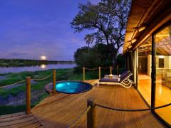 Private plunge pools have been added to each of the 13 tents at Victoria Falls River Lodge.