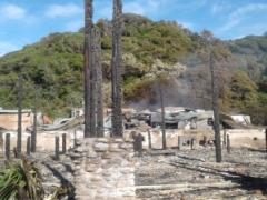 Tsitsikamma, showing damage caused by the fire.