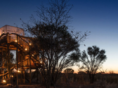 Skybeds allow guests the option of sleeping out under the stars in Khwai Private Reserve.