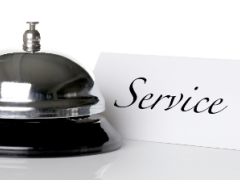  27% of respondents said the quality of the service offered at a hotel determined whether a booking was made