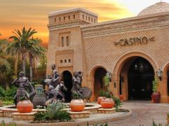 The new Sun Meropa Hotel with the casino entrance.
