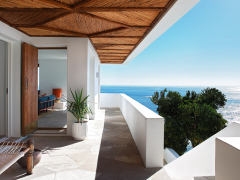 Icaria House in Bantry Bay overlooks Cape Town's Atlantic Seaboard. 