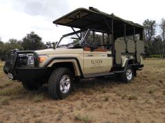 Ilios Travel’s new open safari vehicles.