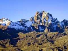 Kenya’s Tourism Minister climbs the second highest mountain in Africa. 