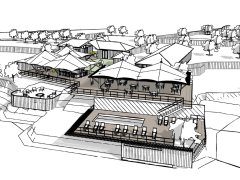 Artist’s impression of the new lodge.
