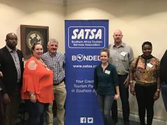 New committee members present at the AGM L-R Karen Terrell-Kramvis, Jabu Matsilele, Andrea Hand, Chris Anagnostellis, Maxine Glover, Robert Hetem, Phina Muthige, Dean Cherry