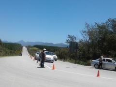 A third lane at the gate at Tsitiskamma is being built to alleviate traffic 