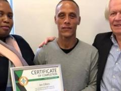 SME TradeLinks will be hosting a further two incubation sessions this year. Left to right: Tehmbisile Dhladhla-Semaushu (HR and Transformation Director at Rennies Travel), Ian Cilliers (Incubatee – Owner of Thembile Tours and Chauffeur Services, and Rod Cusens. 