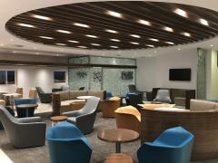 The lounge can seat up to 55 guests. 