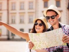 German and British travellers take the same amount of trips, with French travellers taking the most trips. 