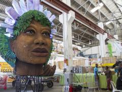 The Cape Town Carnival is starting to take shape at the headquarters in Maitland where the floats are being assembled. Photo: Liesl Venter
