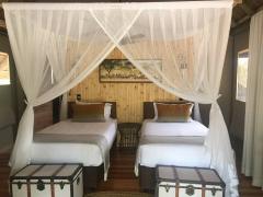 Luxury and comfort in the midst of the wild Botswana bush.
