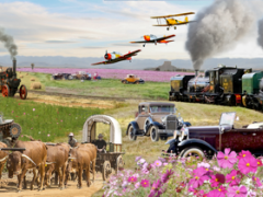 The Blue Train joins Stars of Sandstone team and heritage transport festival.