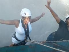 Experience the most scenic abseiling site in the world at Victoria Falls
