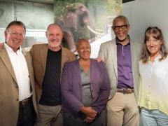 TCF board stands together in support of wildlife conservation.