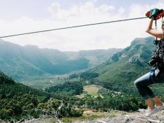 The zipline is one of the highest in Africa.