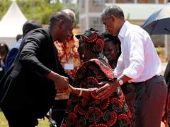 Former US President, Barack Obama, dances with his grandmother in Kenya. Credit: IOL