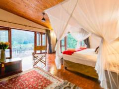 One of the renovated rooms.