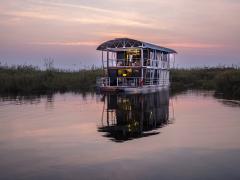 The Namushasha River Villa can accommodate two adults on the Kwando River.