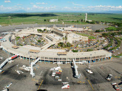 Tour operators have a designated parking area at the airport, available for 30-minute slots.