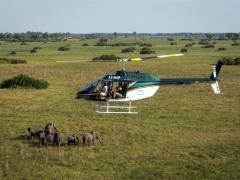 Seeing the Okavango Delta from the sky.