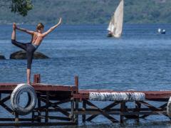 Governors’ Camp Collection will be hosting a yoga retreat on Lake Victoria at its Mfangano Island Camp.
