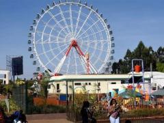 The Eye of Kenya, the largest observation wheel in the country was launched on Thursday, providing views of Nairobi. Image credits: Daily Nation.